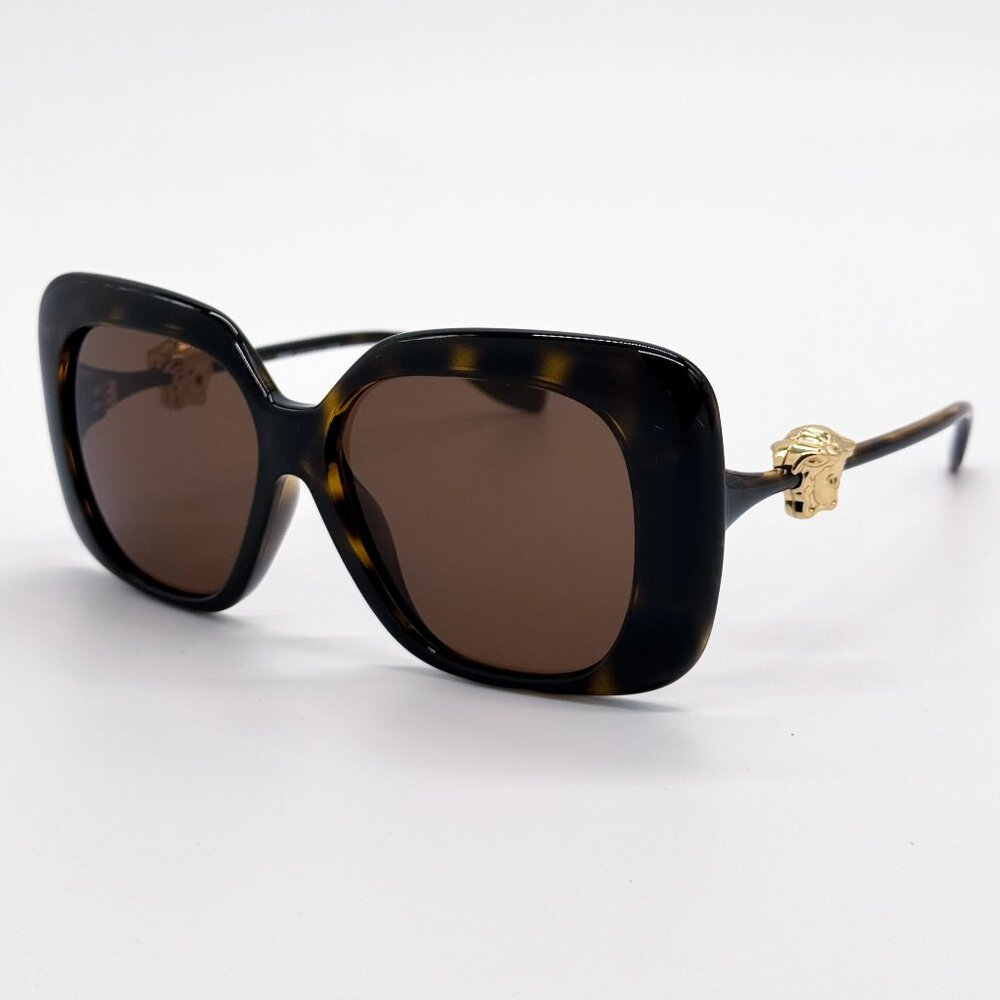 NEW VERSACE SUNGLASSES VE4499U 108/73 HAVANA WOMEN EYEWEAR MOD 4499U 108/73